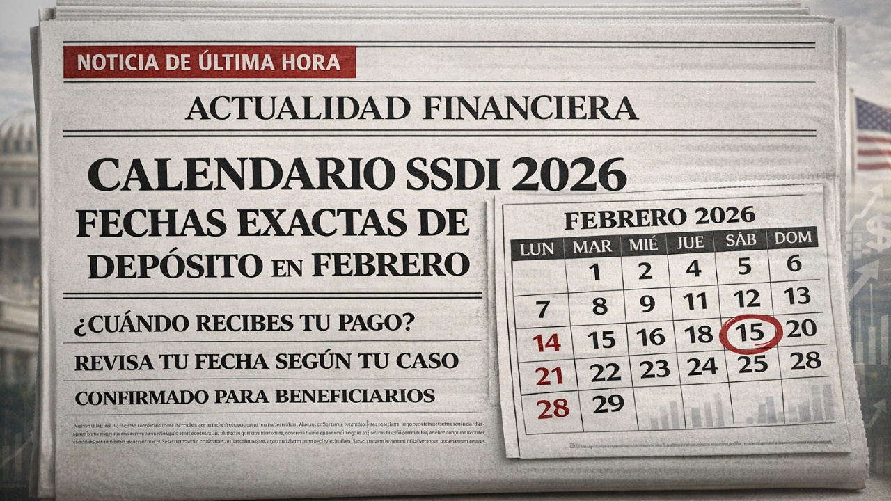 Calendario SSDI 2026 - Fechas Exactas De Depósito En Febrero