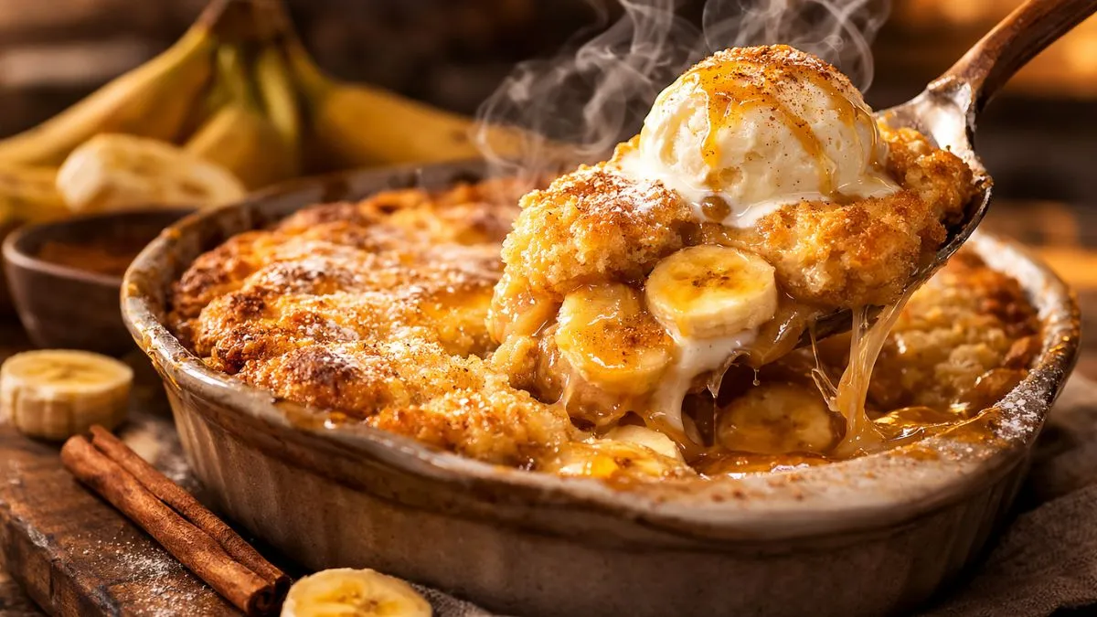 This Banana Bread Cobbler Recipe Will Make You Forget Banana Bread